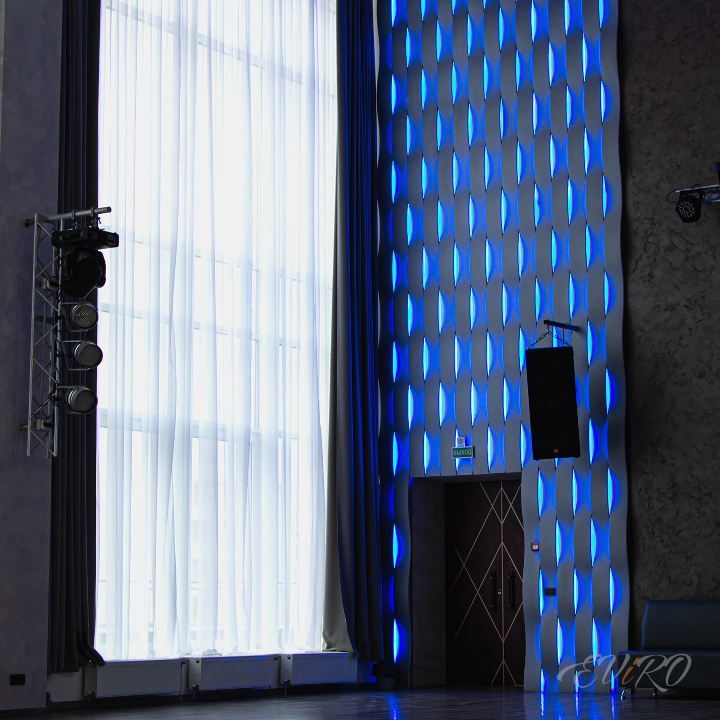 Световая гипсовая 3D панель EViRO Световые волны