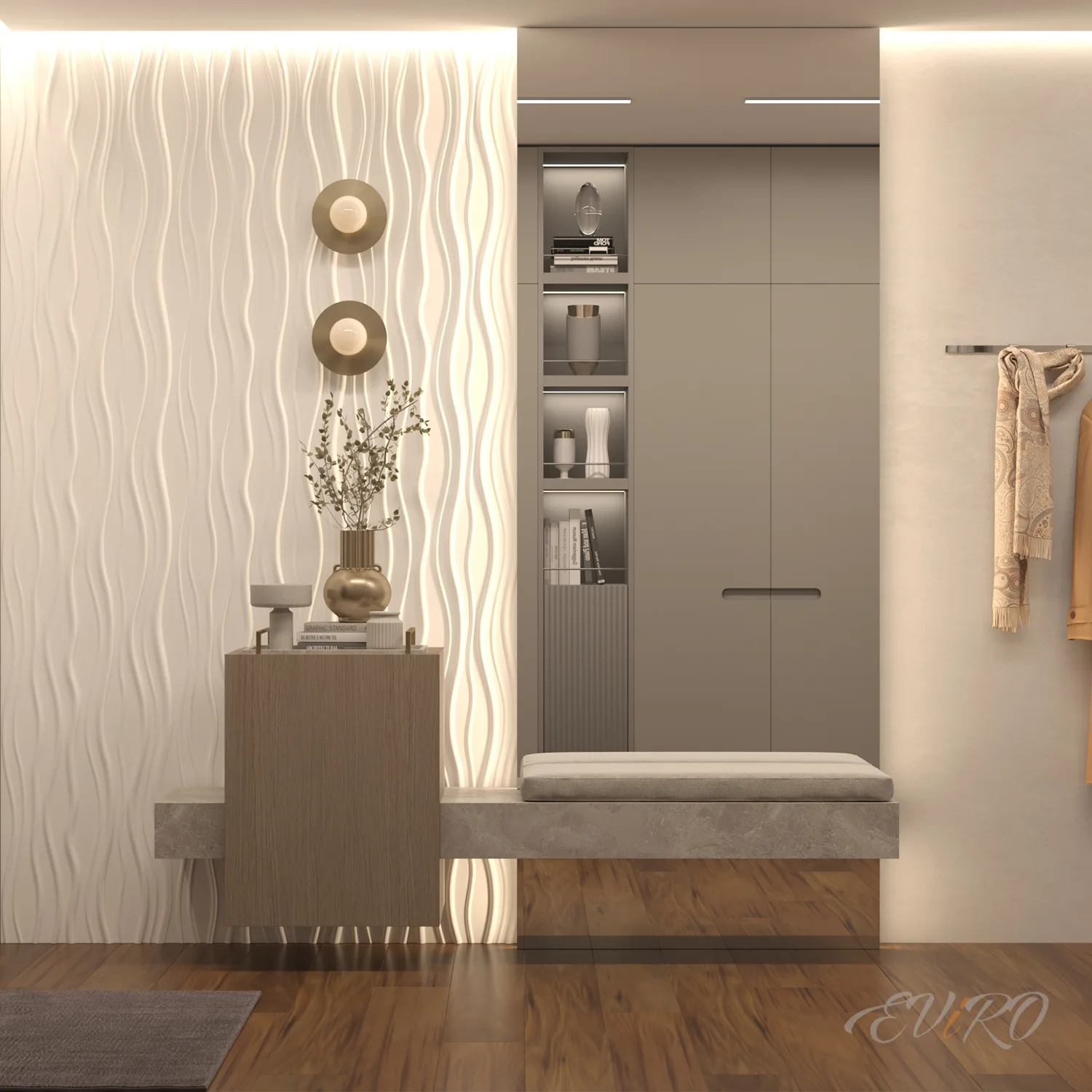 Гипсовая 3D панель EViRO Нити