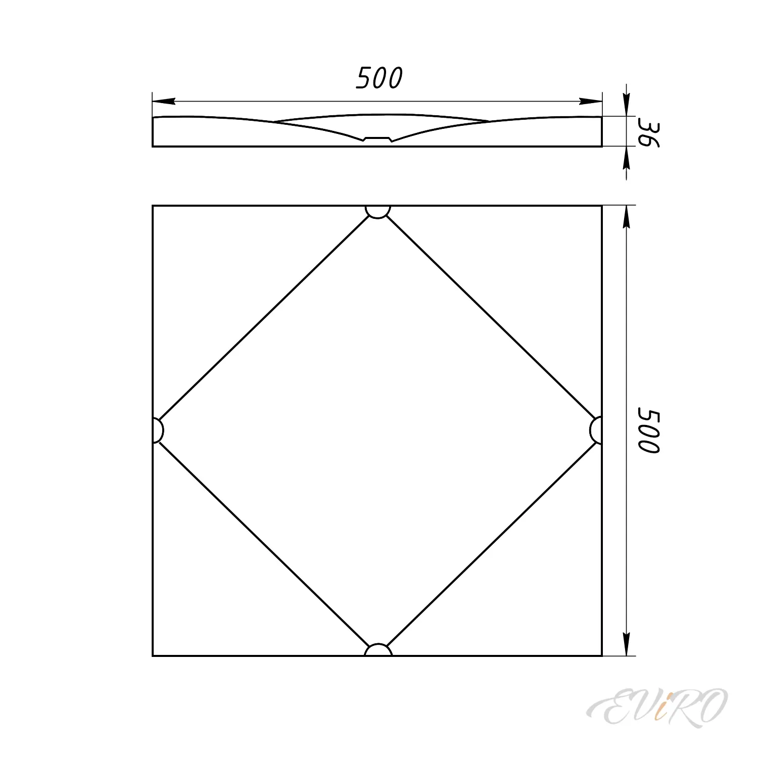 Гипсовая 3D панель EViRO Большая Италия