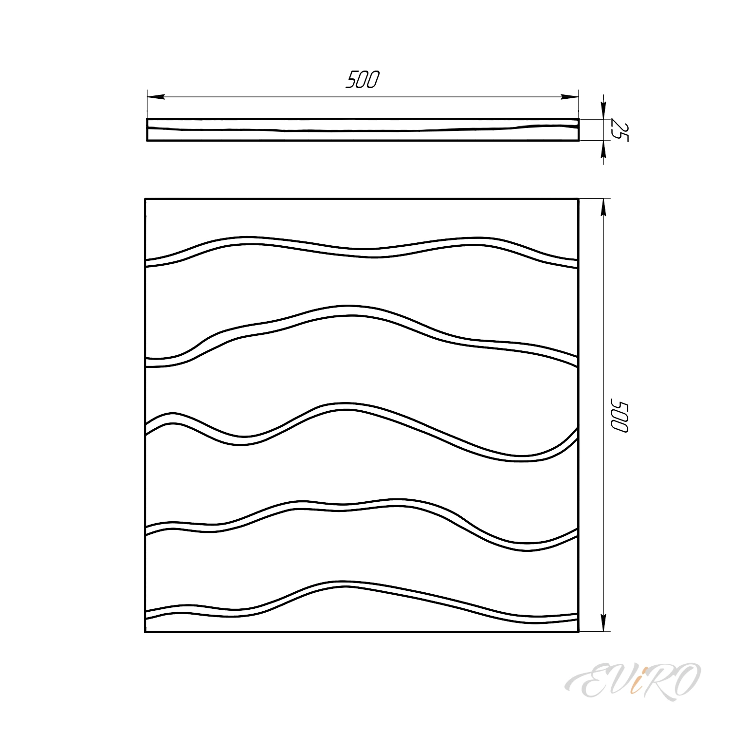  Гипсовая 3D панель EViRO Эфир