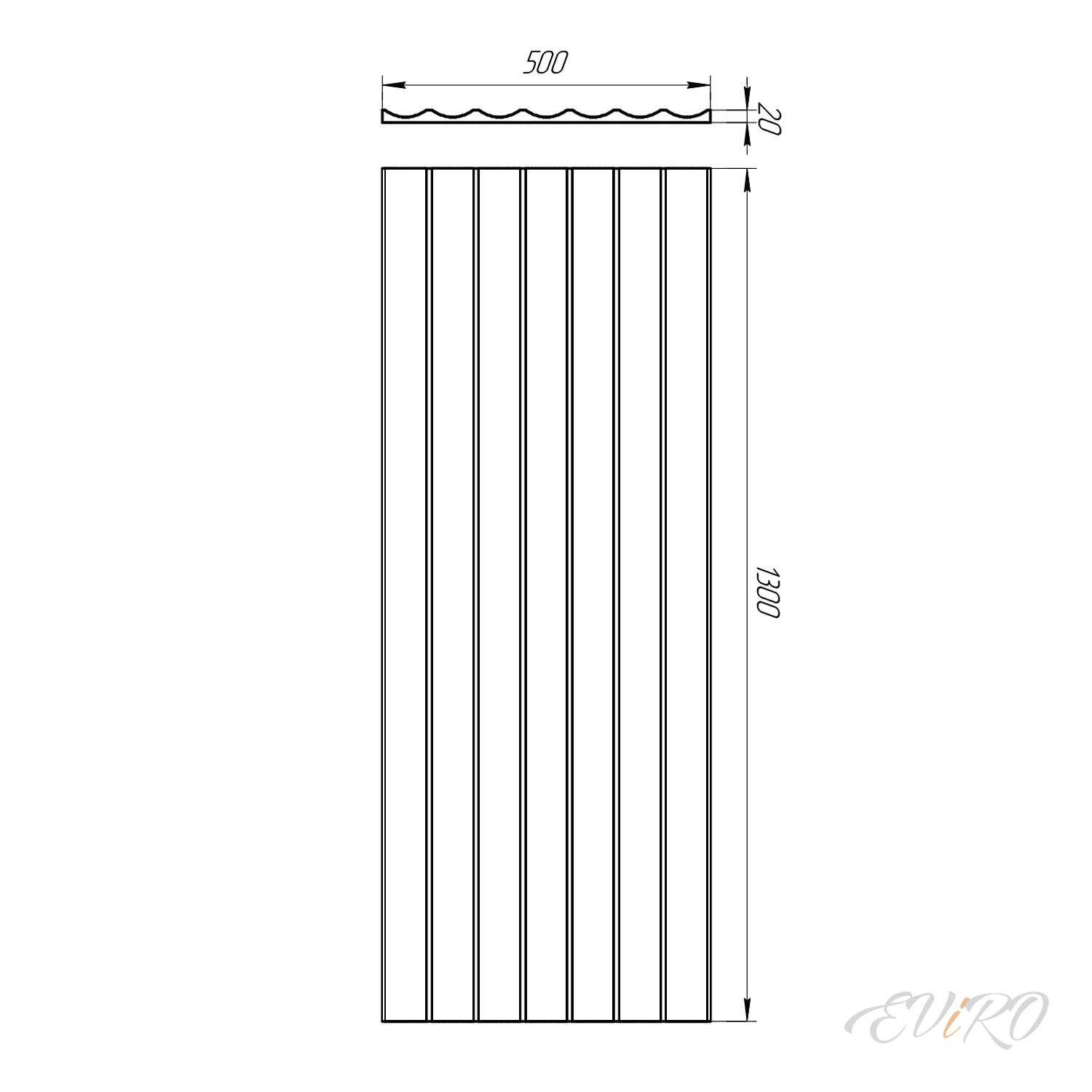 Гипсовая 3D панель EViRO Спарта