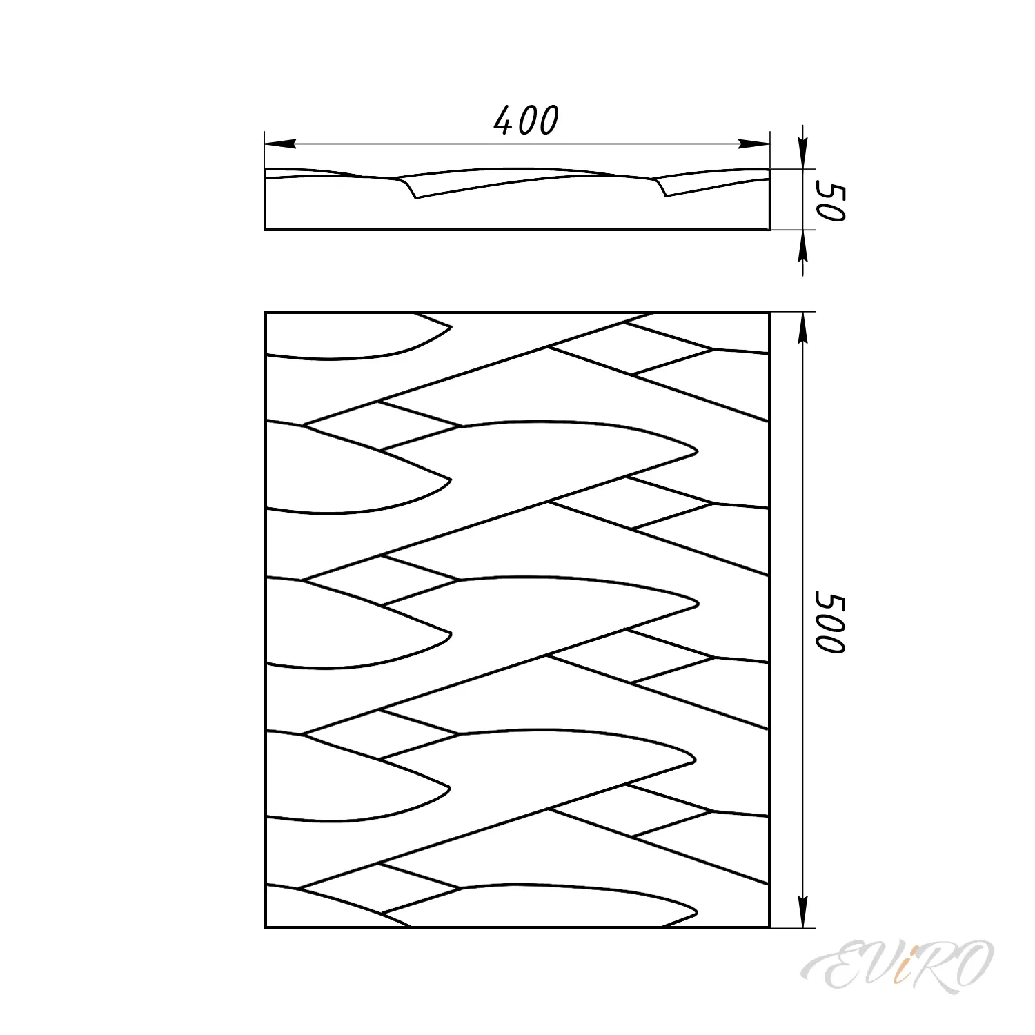 Гипсовая 3D панель EViRO Zephyr Panel