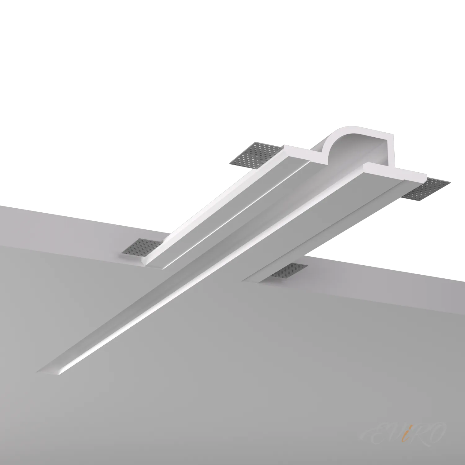 Гипсовый встраиваемый профиль EViRO под LED освещение Модель 1