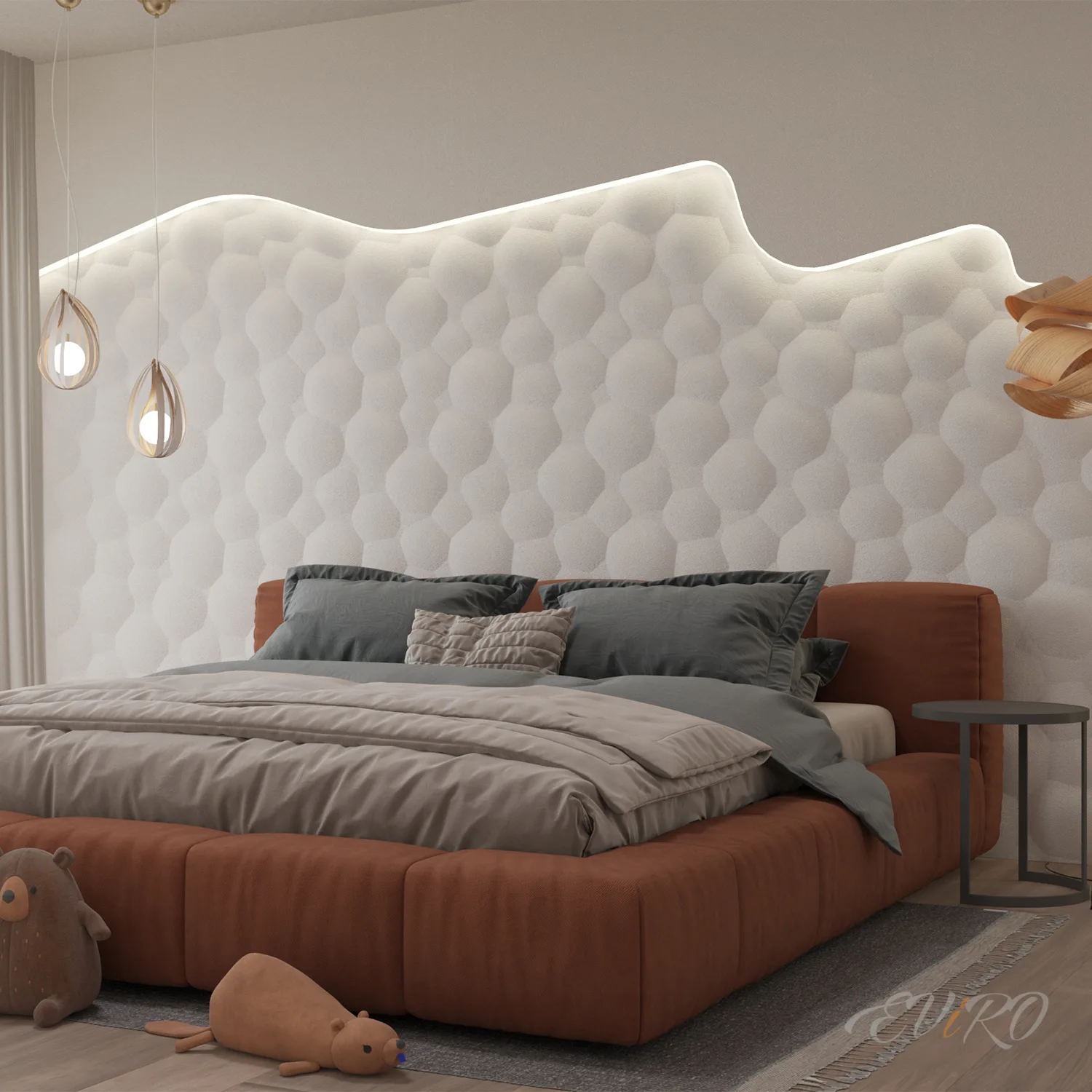 Гипсовая 3D панель EViRO Пузыри