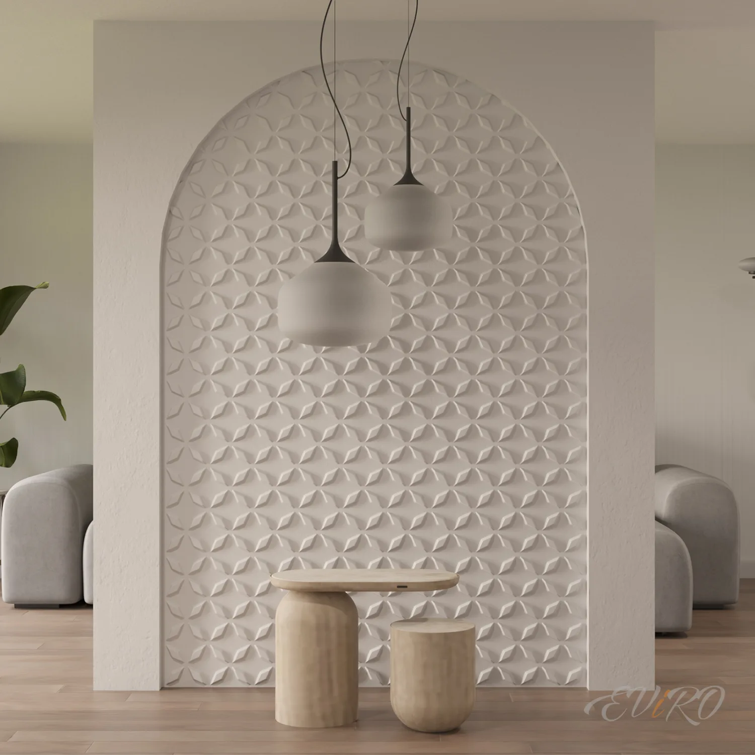 Гипсовая 3D панель EViRO Сапфир