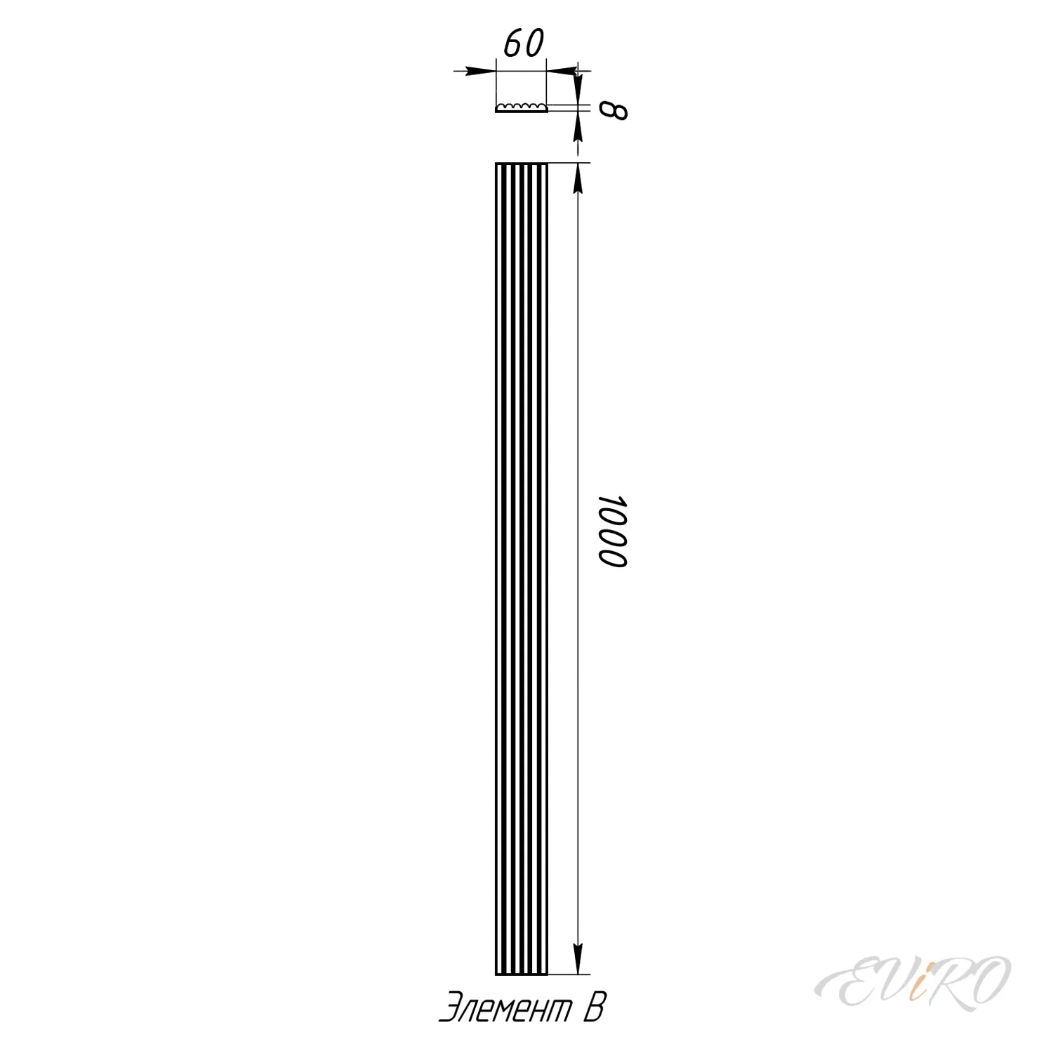 Гипсовая 3D панель EViRO New Rollers