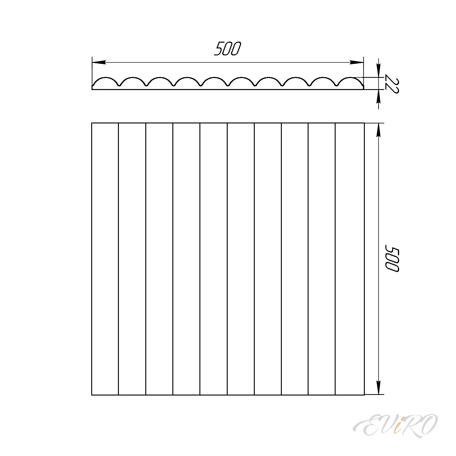 Гипсовая 3D панель EViRO Vector