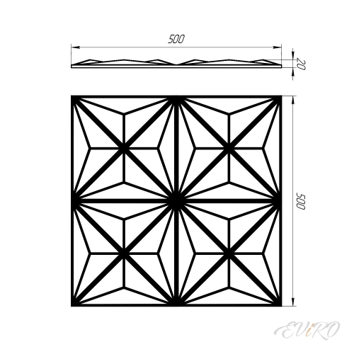Гипсовая 3D панель EViRO Калианс